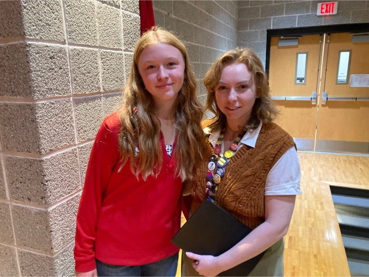 McKenna Ross with Ms. Fitzgerald 