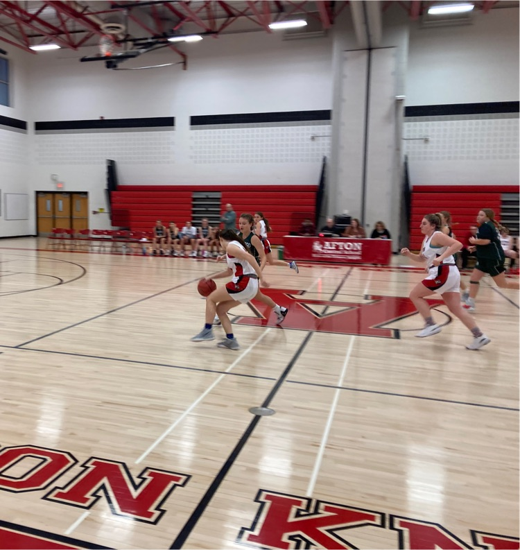 Girls JV basketball in action