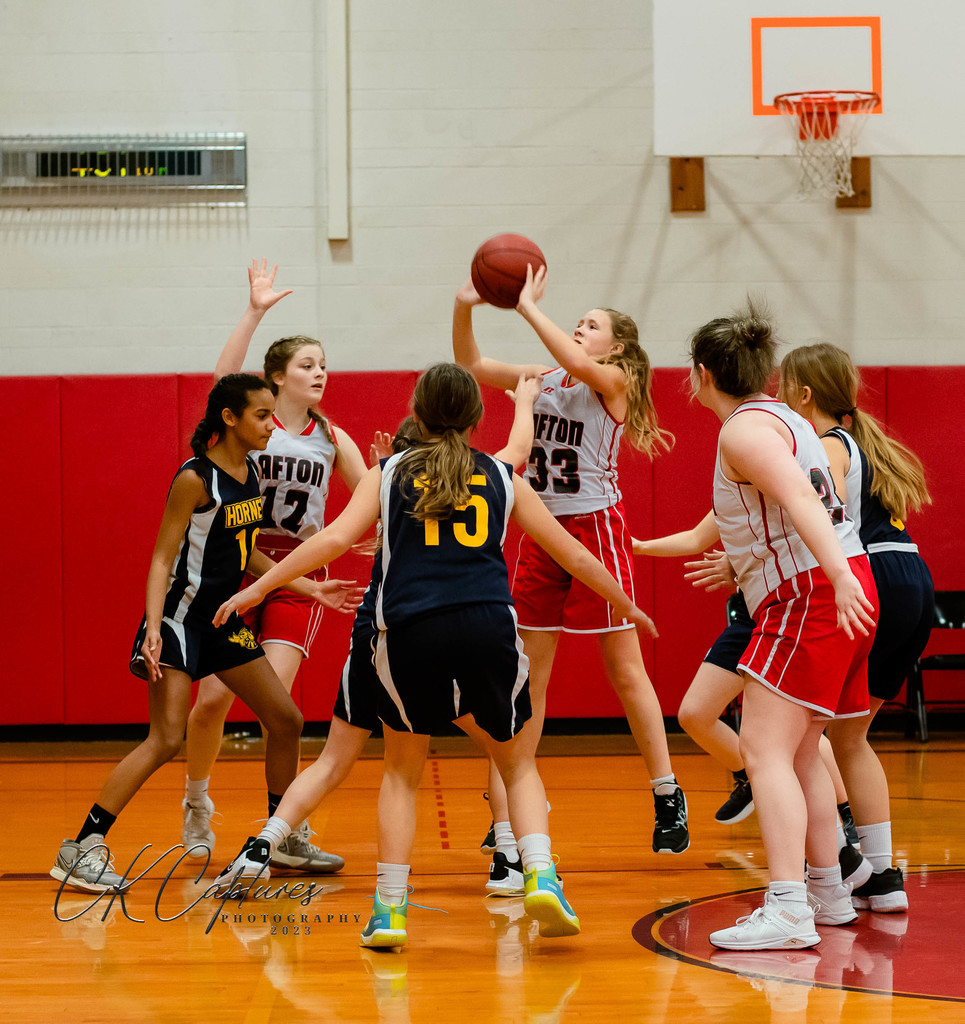 Afton girls in possession