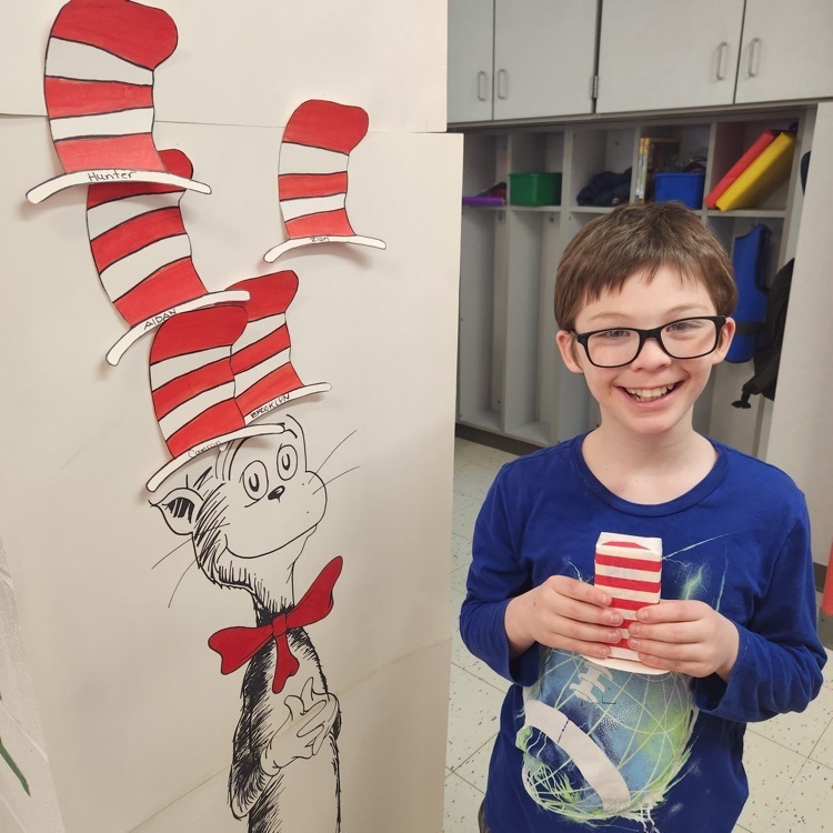student with Cat in the Hat