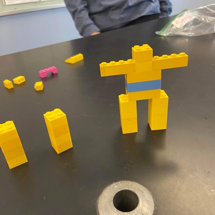 Lego creation resembling a person